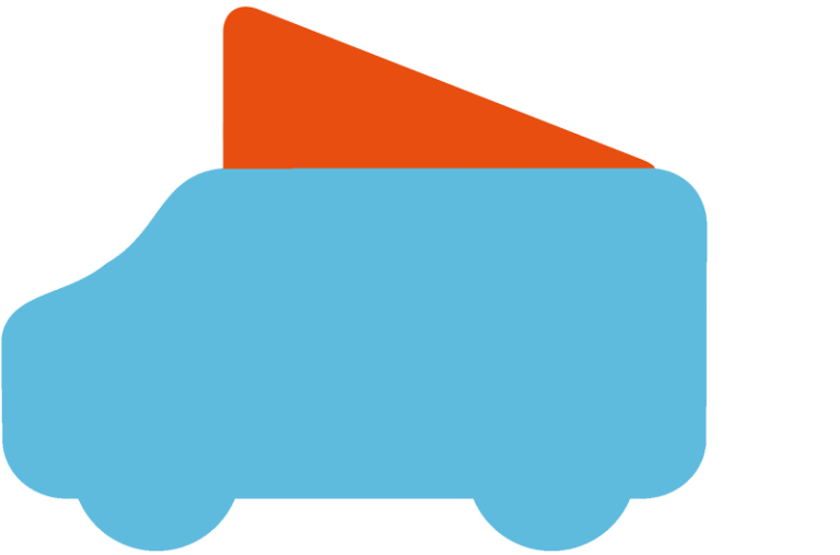 Skizze Camper mit Küchen-Modul